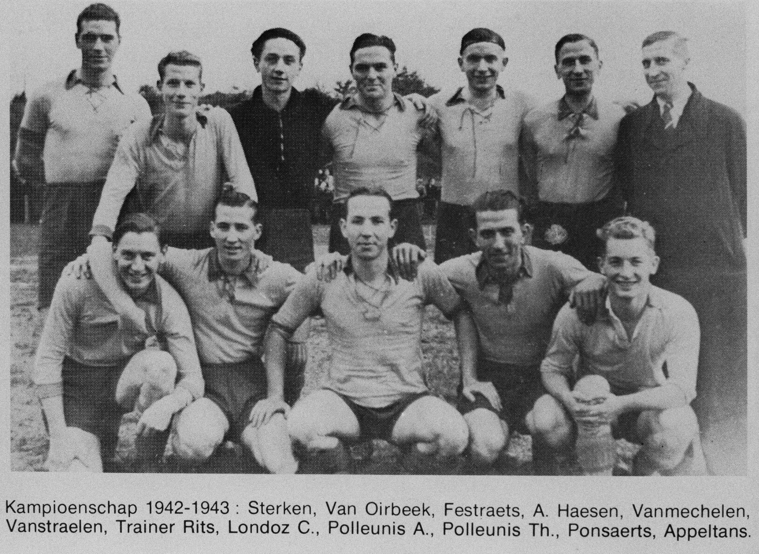STVV 1942-1943 (bron Eddy Kellens en archief STVV)